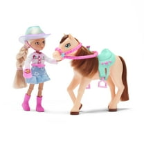 Hey Bestie Bendable Fashion Doll & Toy Horse Set (5.5-inch), Blonde Hair & Brown Eyes, Ages 3 & Up