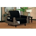 thumbnail image 2 of Protecteur de Meubles Réversible Classique Matelassé Imperméable Design Diamant (Chaise, Noir/argent), 2 of 2