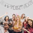 thumbnail image 2 of Juego de 1 Uds. de tarjetas de papel doradas Injueey cartel de feliz cumpleaños 16,4 pies, 2 of 6