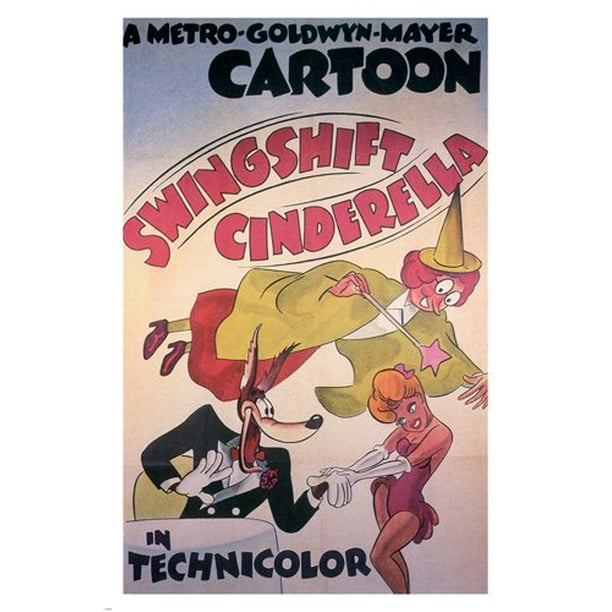 Swing Shift Cinderella By Tex Avery Movie Poster 1945 Cartoon 24x36 Hot New Walmart Com Walmart Com