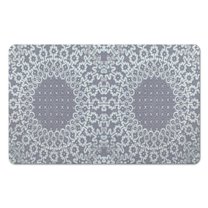 Sophisticated Vintage Bathroom Runner Rug, Soft & Non-Slip, Gray, Machine Washable, 20x32 in, Oriental Kitchen Rug, Ideal Floor Mat for Hallways, Kids Room, Entryway, Traditional Tribal Floral Design