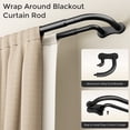 thumbnail image 6 of OLV Wrap Around Double Curtain Rods for Window,30-60 inch,Black, 6 of 9
