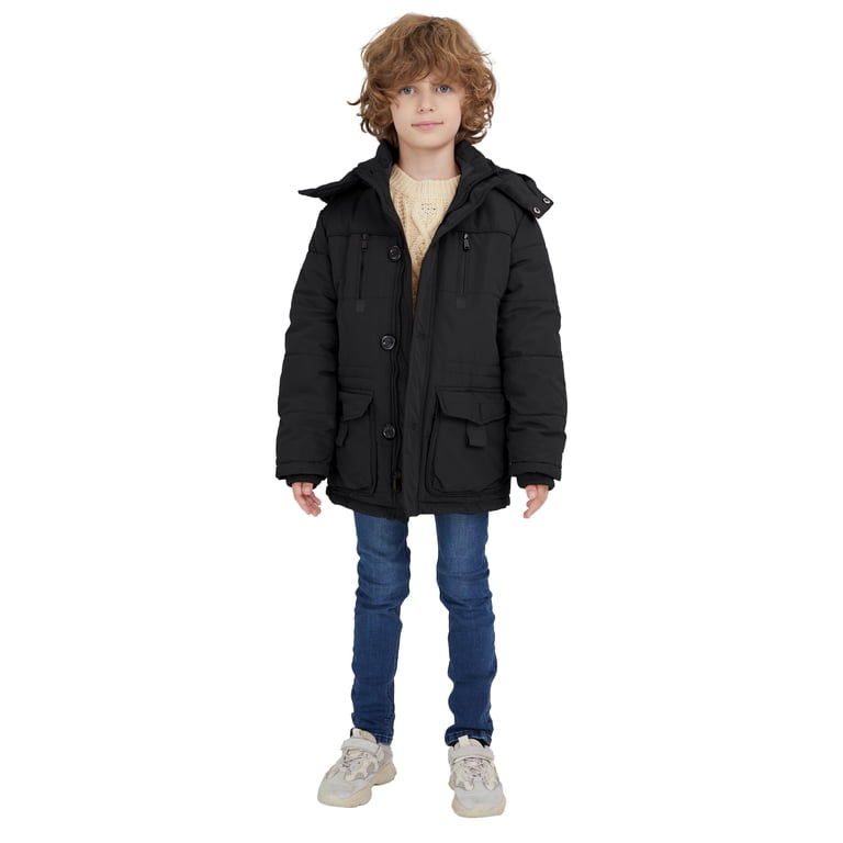 WenVen Boy's Puffer Jacket with Detachable Hood photo 3