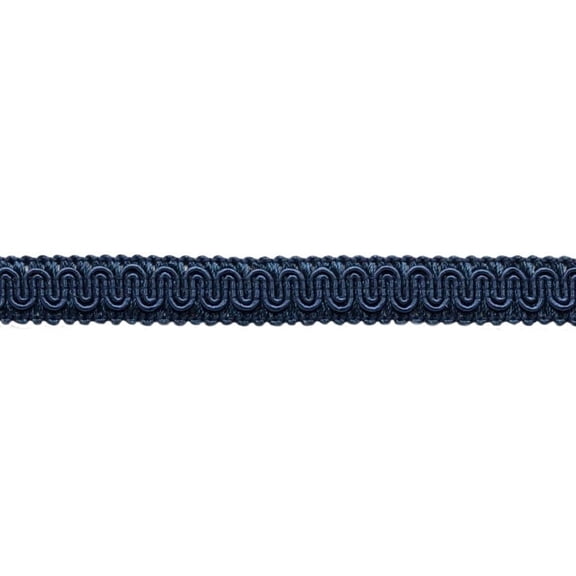 5/8" (1.5cm) Basic Solid Collection Scroll Gimp Braid Trim # 0058SG,, Dark Navy Blue #J3 (Dark Blue) Sold By The Yard (36"/3 ft/0.9m)