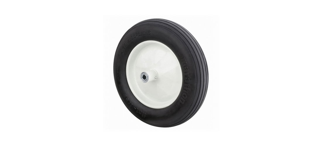 Marathon 00001 16" Ribbed Flat Free Wheelbarrow Tire