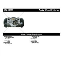 Centric Parts Drum Brake Wheel Cylinder P/N:134.65003 Fits select: 1972-1975 FORD F100