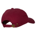 thumbnail image 4 of Glitter Happy Birthday Embroidered Unstructured Washed Cap - Wine OSFM, 4 of 5