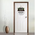 thumbnail image 2 of Eveokoki 12" Welcome Sign Stand Front Door Porch Farmhouse ,Wreaths Round Plaque Hanging Wooden Sign Wall Decor for Home Christmas Decoration Housewarming Gift, 2 of 3