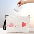thumbnail image 4 of Wzzjkit Décorations de la Saint-Valentin Trousse de Maquillage pour Femmes Sac de Maquillage pour Rouge à Lèvres Sac de Rangement Portable Multifonctionnel Sac à Stylos Étudiant Décoration de la Saint-Valentin, 4 of 5