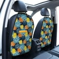 thumbnail image 3 of Kdxio Sunflowers Print 2 Pack Car Kick Mat Seat Cover Back Protector Mat with Pockets for Organizer Backseat Protector and Storage Anti Kick Pad for Vehicles, 3 of 9