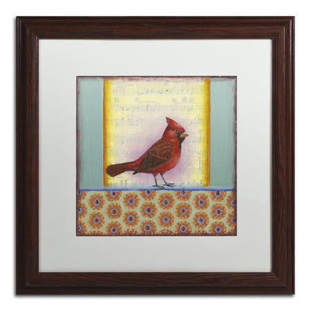227 Matt - Trademark Fine Art 'Small Bird 227' Matted Framed Art by Rachel Paxton