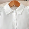 thumbnail image 4 of Conjunto de falda y camisa interior de manga larga para niña, estilo escolar de primavera, suéter sin mangas, cárdigan y falda a rayas a cuadros., 4 of 9