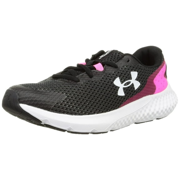 Under Armour Women's Charged Rogue 3, (004) Black/Pink Punk/White, 9.5