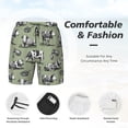 thumbnail image 3 of Balery Farm Cows Bañador para hombre, shorts de playa de secado rápido con entrepierna y forro de compresión-Medium, 3 of 6