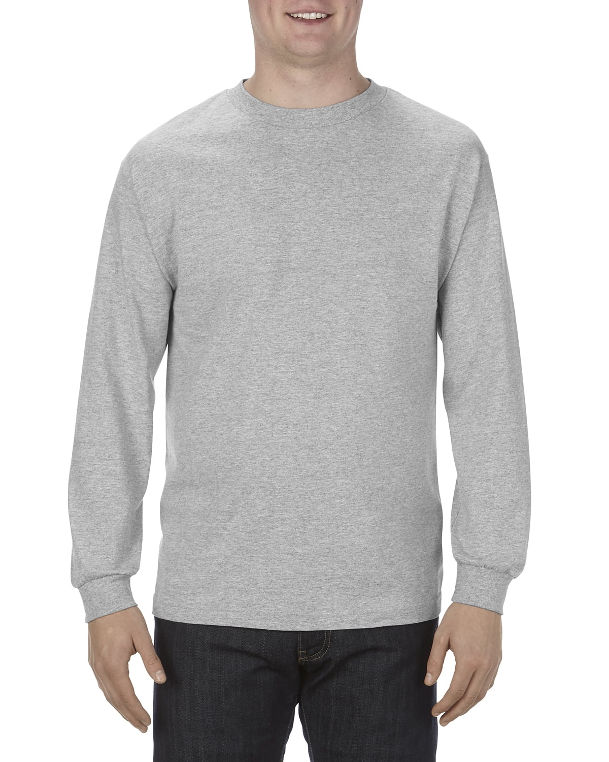 Alstyle Classic T-Shirt - Athletic Heather, Medium, 100% Cotton, Pull-On Comfort - View #13