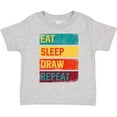 thumbnail image 3 of Inktastic Sketch Artist Eat Sleep Draw Repeat Boys or Girls Toddler T-Shirt, 3 of 5