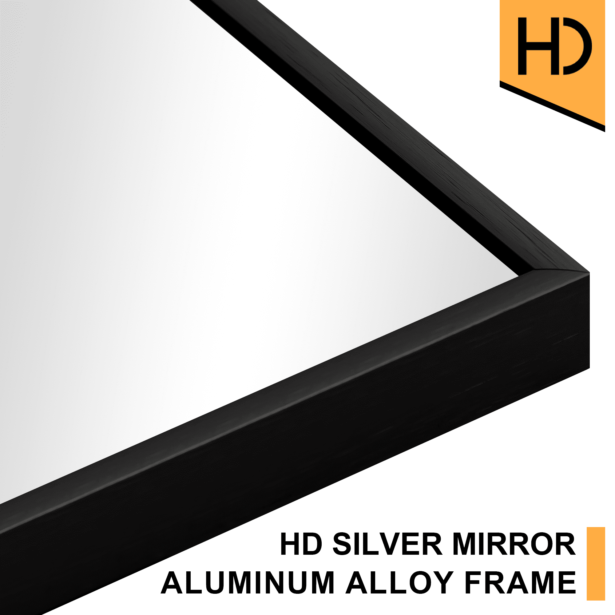 71x32 Modern Rectangle Aluminum Alloy Frame Full Length Mirror Floor Mirror with Stand,Black