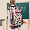 thumbnail image 7 of FORMRS School Backpack 17" Student Travel Bag with Laptop Compartment, Pink Flowers, 7 of 7