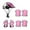 Pink, variant on funtasica Kids Roller Skateboard Helmet Knee Pads Set for Outdoor Road Bike Boys