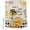 beige, variant on Shower Curtains for Bathroom, Yellow Gnomes Waterproof Fabric Shower Curtain, Bee Daisy Honey Vintage Decorative Bathroom Curtain for Bathtub, 72"x72", No Hooks Included
