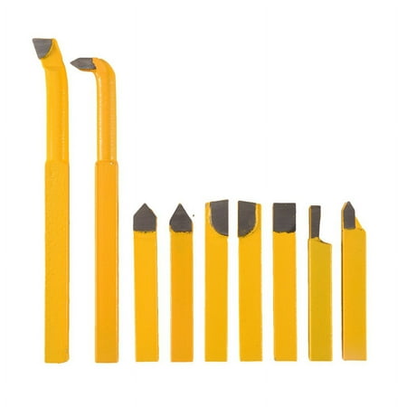

9pcs/Set YW1 Carbide Brazed Tip Tipped Lathe Cutter Tools 8x8mm High Hardness Turning Milling Welding Bit