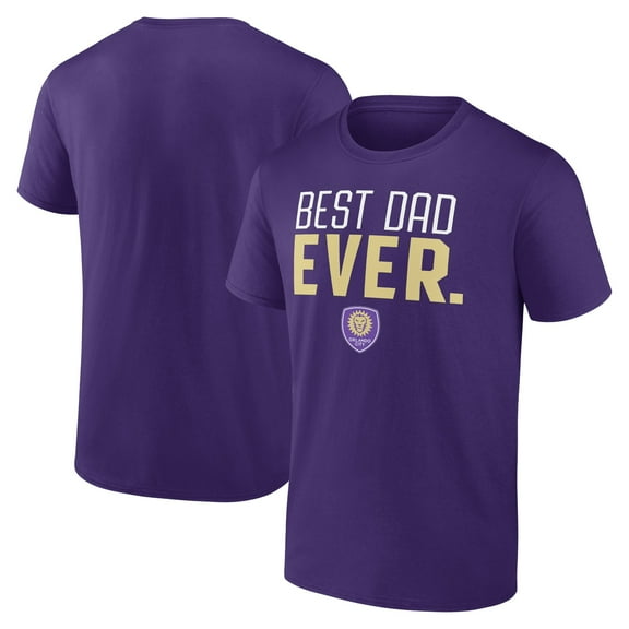 Men's Purple Orlando City SC Best Dad Ever Father's Day T-Shirt