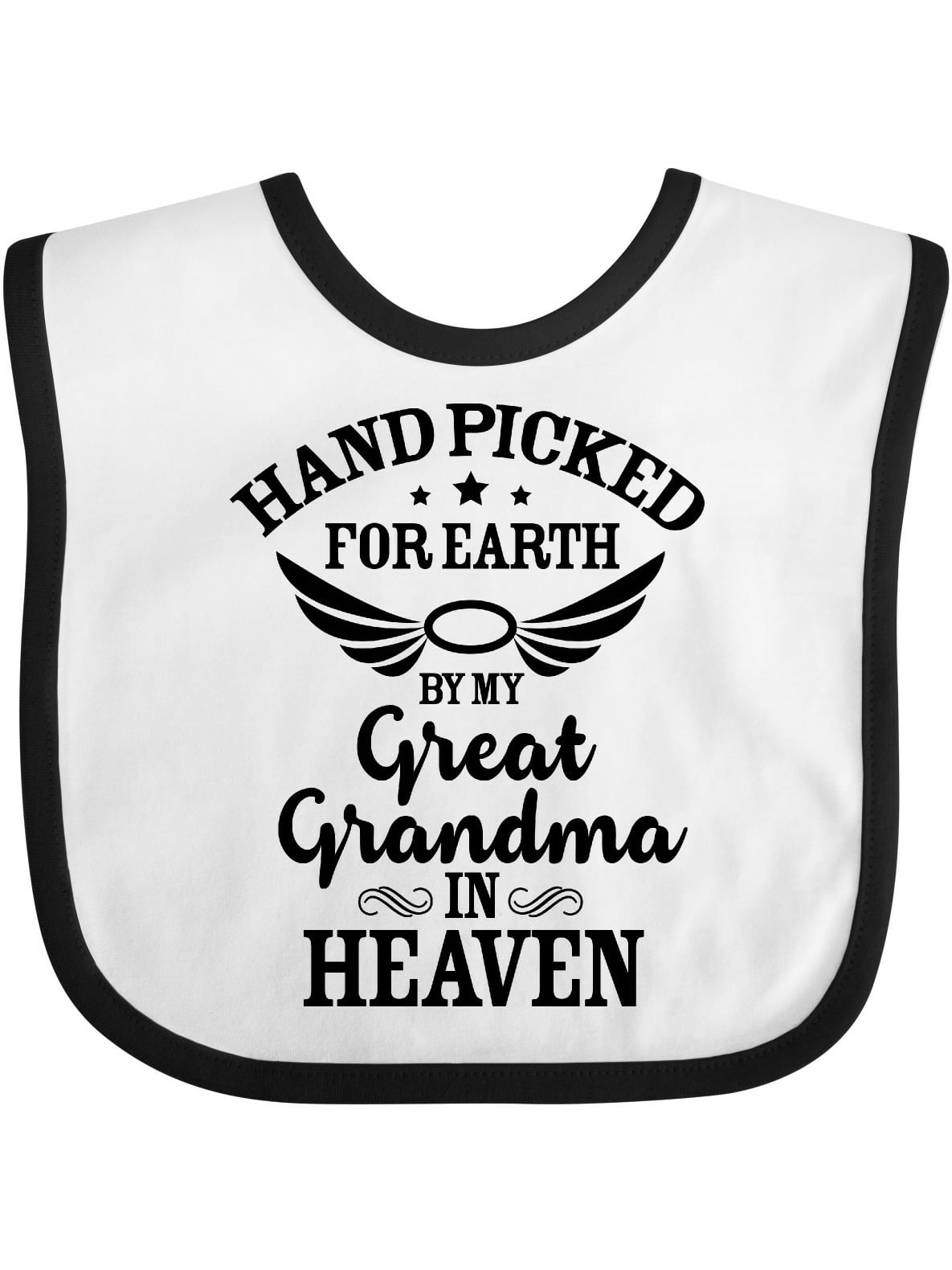 Handpicked Grandad In Heaven Embroidered Baby Bandana Dribble Bib Gift Rainbow 