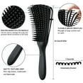 thumbnail image 2 of 2 cepillos desenredantes para cabello afroamericano/africano texturizado 3a a 4c ondulado/rizado/en espiral/húmedo/seco/aceite/pelo grueso/largo, desenredador de nudos fácil de limpiar Xemadio HMHZ115-2, 2 of 7