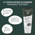 thumbnail image 2 of Botanic Tree Jabón facial para hombre con ácido glicólico y carbón activado (6 oz.) - Limpiador exfoliante facial energizante y de limpieza profunda, 2 of 7