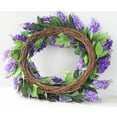 thumbnail image 6 of Simulation Garland Lavender Wreaths Round-shaped Festive Ornaments Elegant Gift Wall Decoration Silk Flower Handmade, 6 of 10