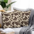 thumbnail image 2 of Cow Print Throw Pillow Covers 16x16 Inch Set of 2, Farmhouse Beige Brown Animal Prints Vintage Waterproof Outdoor Pillow Covers, Decorative Cushion Pillowcases for Couch, Sofa, Bed, Garden, Patio, 2 of 9