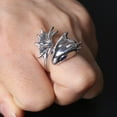 thumbnail image 3 of Punk Dragon Ring Personalized Copper Jewelry With Adjustable Inner Size For Men And Women Gift Box Ships Today, 3 of 4