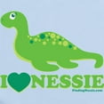 thumbnail image 2 of CafePress - I Love Nessie Body Suit - Baby Light Bodysuit, Size Newborn - 24 Months, 2 of 4