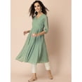 thumbnail image 5 of Sage Green Foil Angrakha Kurta, 5 of 6