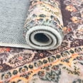 thumbnail image 5 of SUSUZI 5.3' x 7.5' Boho Area Rug – Washable Low Pile (0.4") Non Slip Carpet for Living Room Bedroom Dining Room, Retro Floral Premium Polyester Rug, 5 of 6