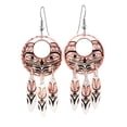thumbnail image 5 of NW Native Totem Earrings: West Coast Earrings, Haida Earrings- Eagle Totem, Bear Totem, Raven Totem, Totem Mask, Wolf Haida Jewelry (IndianMask), 5 of 8