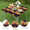 thumbnail image 4 of Seasonal Pumpkin Ghost Table Cover 36x36 with Elastic Edge - Stretchable Halloween Themed Fabric for Table Top Protection and Decor, 4 of 6