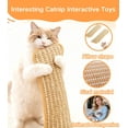 thumbnail image 2 of 3 Pack Catnip Toys for Indoor Cats - 13 Inches Catnip Pillows, Catnip Toys, Sisal Scratching Pad, Interactive Cat Nip Kicker Toys for Anxiety Relief, 2 of 5