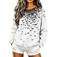 thumbnail image 2 of FNFYFH Halloween Sweatshirts Women Long Sleeve Graphic Halloween Shirts Casual Pullover Top, 2 of 8