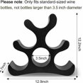 thumbnail image 7 of Countertop Wine Rack with Multi-Functional Bottle Opener, 6 Bottle Tabletop Wood Wine Rack, Table Top Wine Rack Display for 3.5 in Diameter Bottle No Assembly Required, 7 of 7