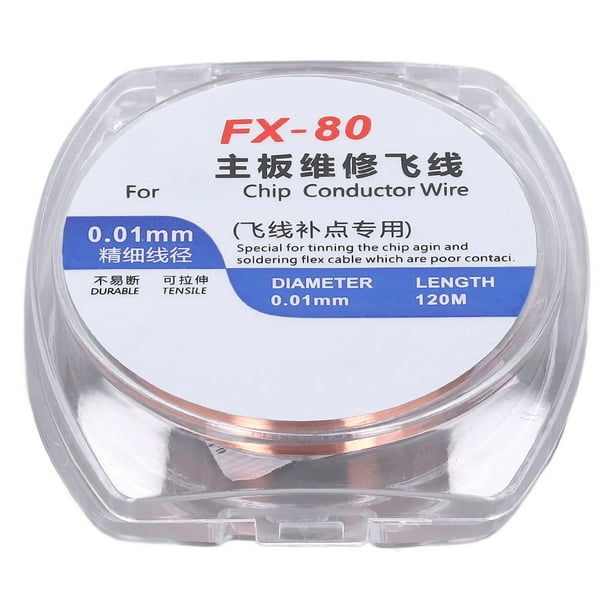Alambre Esmaltado, Alambre De Bobinado De Cobre Flexible Aislado De Alta Conductividad Eléctrica Precisa De 5 Piezas Para Placa Base