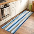 thumbnail image 2 of Blue Gold Graffiti Area&nbsp;Rug 2x6ft Abstract Street Art Non-Slip&nbsp;Washable Square&nbsp;Rugs Soft Felt Indoor Floor Mat for Bedroom Kitchen Living Room Bathroom, 2 of 9
