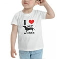 thumbnail image 3 of I Love My Wiener Dachshund Dog Cute Toddler T-Shirts for Boys Girls (White, 5/6T), 3 of 5