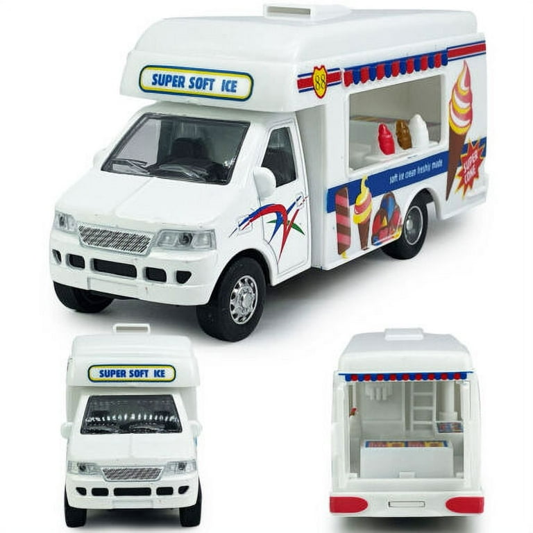 Toy Trucks Diecast Ice Cream Truck Model Car Toys for Kids