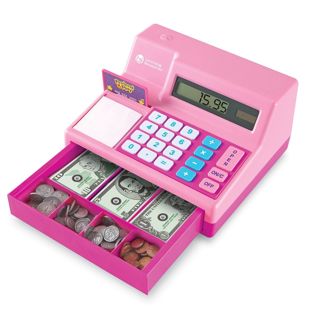 Learning Resources Pretend & Play Calculator Cash Register for sale online