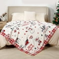 thumbnail image 4 of Christmas Throw Blanket Christmas Reindeer Blanket Ultra Soft Flannel Fleece Blanket Winter Plush Fuzzy Warm Bed Blanket Christmas Holiday Decor for Couch Bed 50" X 60", 4 of 5