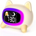 thumbnail image 1 of Reloj para niños, reloj despertador para niños, reloj para despertar para niños, reloj de entrenamiento para niños con música y luz nocturna, relojes para niños para dormitorios (perro), 1 of 5