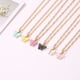 thumbnail image 2 of Japón y Corea del Sur Collar de mariposa dulce Color acrílico Belleza dulce Cadena de clavícula versátil para mujer Personalidad Red Collar de moda rojo rosa JFHHH pequeña, 2 of 5