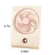 thumbnail image 3 of Ventilador de pared y escritorio recargable por USB con humidificador | 3 velocidades ajustables, batería de 2400 mAh, ventilador portátil para el hogar, la oficina, la cocina y el exterior, 3 of 8