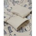 thumbnail image 4 of Hanes Pure Comfort Baby Long Sleeve Footless Sleep N' Play, Organic Cotton, Boys & Girls Beige Animals 12MTH, 4 of 4